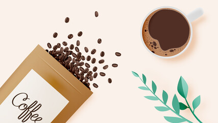 Coffee break background