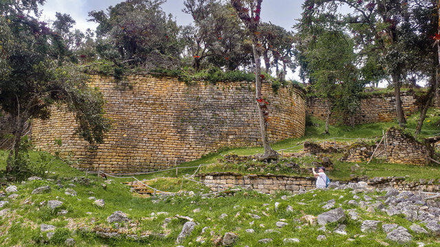 ruins of kuelap fortress in chachapoyas peru turistic place