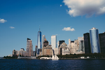 Fototapeta na wymiar Downtown of megapolis in New York City