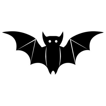 
An editable vector style of flying bat, corona reservoir concept
