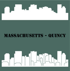 Quincy, Massachusetts ( city silhouette )