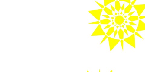 Light yellow vector template with ice snowflakes.