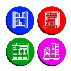 Set of reading icons