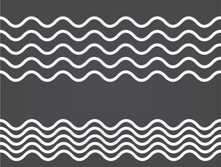 White waves background. vector illustration