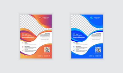 Abstract business flyer design brochure template. cover modern layout, annual report, flyer, poster in A4 with colorful background