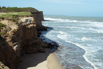 cliffs sunny day vacation concept travel campaign, tourism advertising