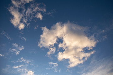 celestial sky covered with clouds