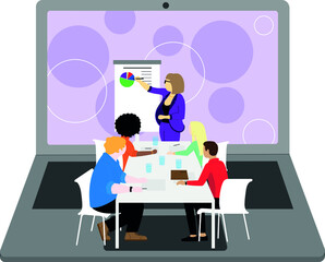 Business meeting/Online seminar in online