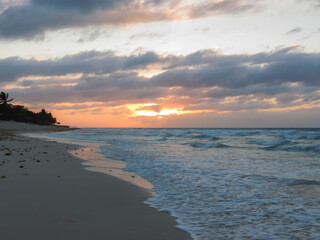 sunset at the beach