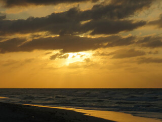 sunset at the beach