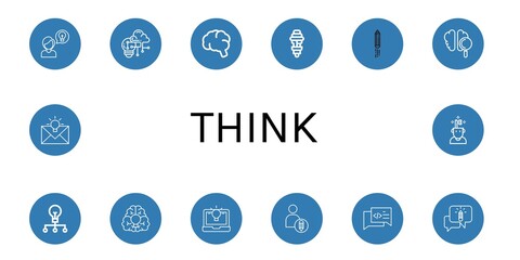 Set of think icons