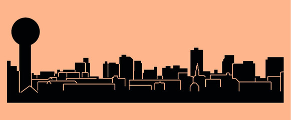 Knoxville, Tennessee ( city silhouette ) - obrazy, fototapety, plakaty