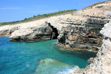 cliffs, Cape Kamenjak, Premantura near Pula, Croatia