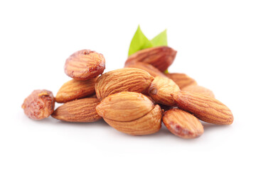 Almond isolated on white background