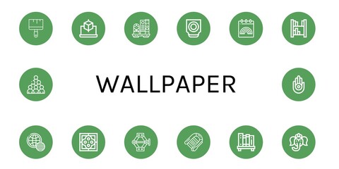 wallpaper simple icons set