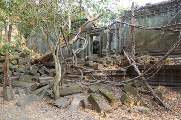 Fototapeta premium カンボジア 世界遺産アンコール遺跡群 ベンメリア