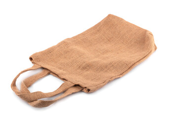 Cloth bag isolated on white background