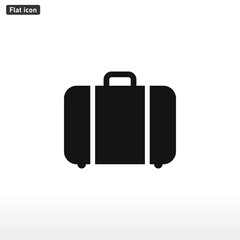 Suitcase icon vector . baggage sign