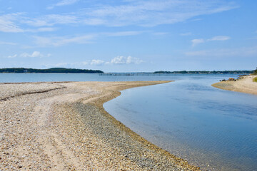 A sweeping view of the natural beauty at Mashomack Preserve on Shelter Island which is situated between the North and South Forks of Long Island, New York.