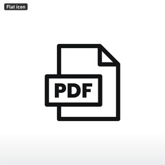 PDF file icon . pdf sign