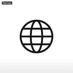 World icon vector . Earth sign