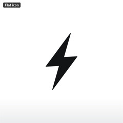 Flash icon vector . lightning sign