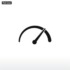 Speedometer icon vector . Speed sign