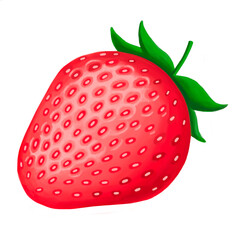 Strawberry on a white background, illustration