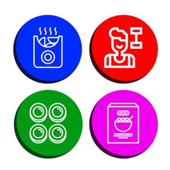 eating icon set