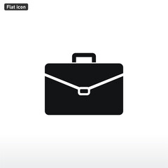 Briefcase icon vector . Portfolio sign