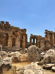 Ancient Greek and Roman Ruins in Baalbek, Lebanon