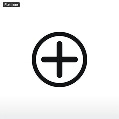Obraz premium Plus icon vector . Add sign