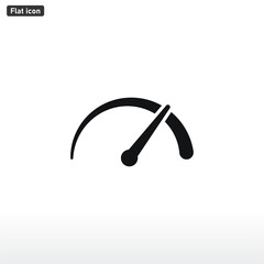 Speedometer icon vector . Speed sign