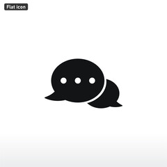 Speech Bubble icon vector . Message sign