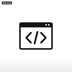 Coding icon vector . development sign