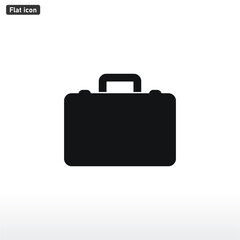 Briefcase icon vector . Bag sign
