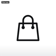 Shopping Bag icon vector . Shopping sign