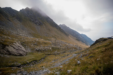 Mountain view of Carpathian mountain, Fagaras