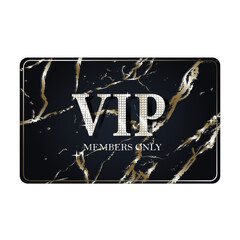 Premium VIP gold card 