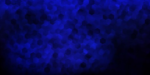 Dark purple vector backdrop with a batch of hexagons.