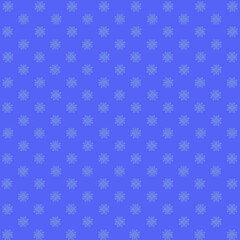 Pattern on a blue background snowflake in a cage.
