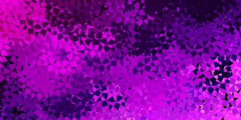 Light purple, pink vector backdrop with triangles, lines.