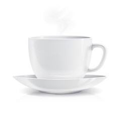 Tea cup on plate