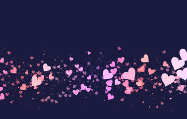 Hearts sprayed on background - Happy Valentine Day Decoration