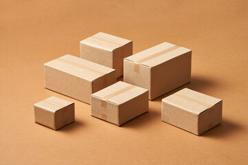 Composition from sealed carton parcels