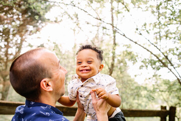 Dad with Adopted Son Who has Special Needs