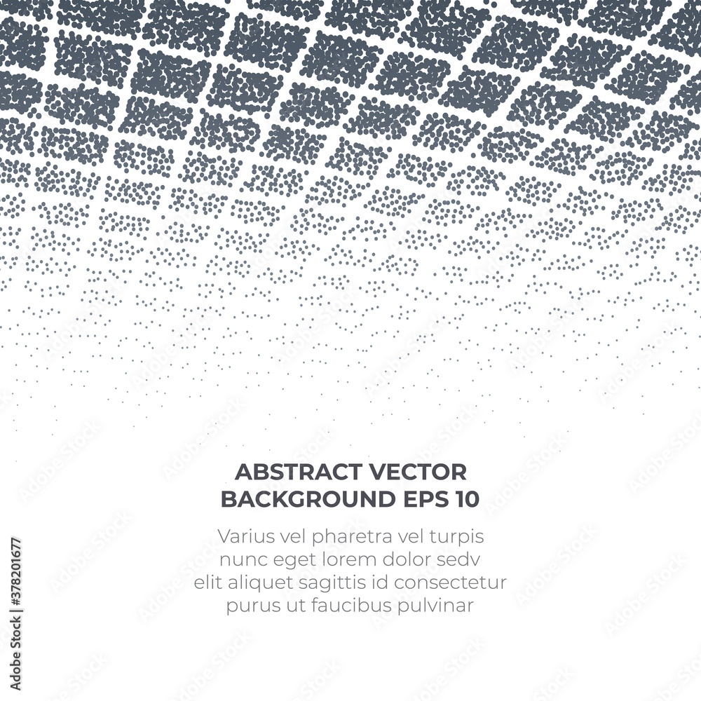 Poster an abstract background with a pattern of many particles.