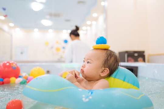 babygirl swimming