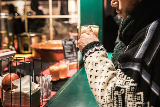 Hot punch at a Christmas market