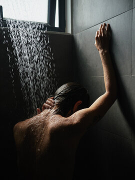 Woman in shower